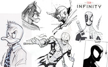 Load image into Gallery viewer, Victor Olazaba B&W Inked TORSO Pre-Order Sketch Package w/COA (no grading)