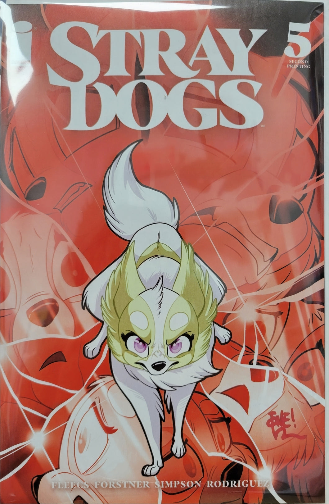 Stray Dogs #5 2nd Printing Signed by Tone Rodriguez w/COA