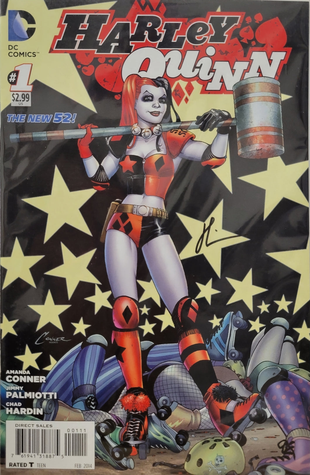 Harley Quinn #1 Signed by Chad Hardin w/COA