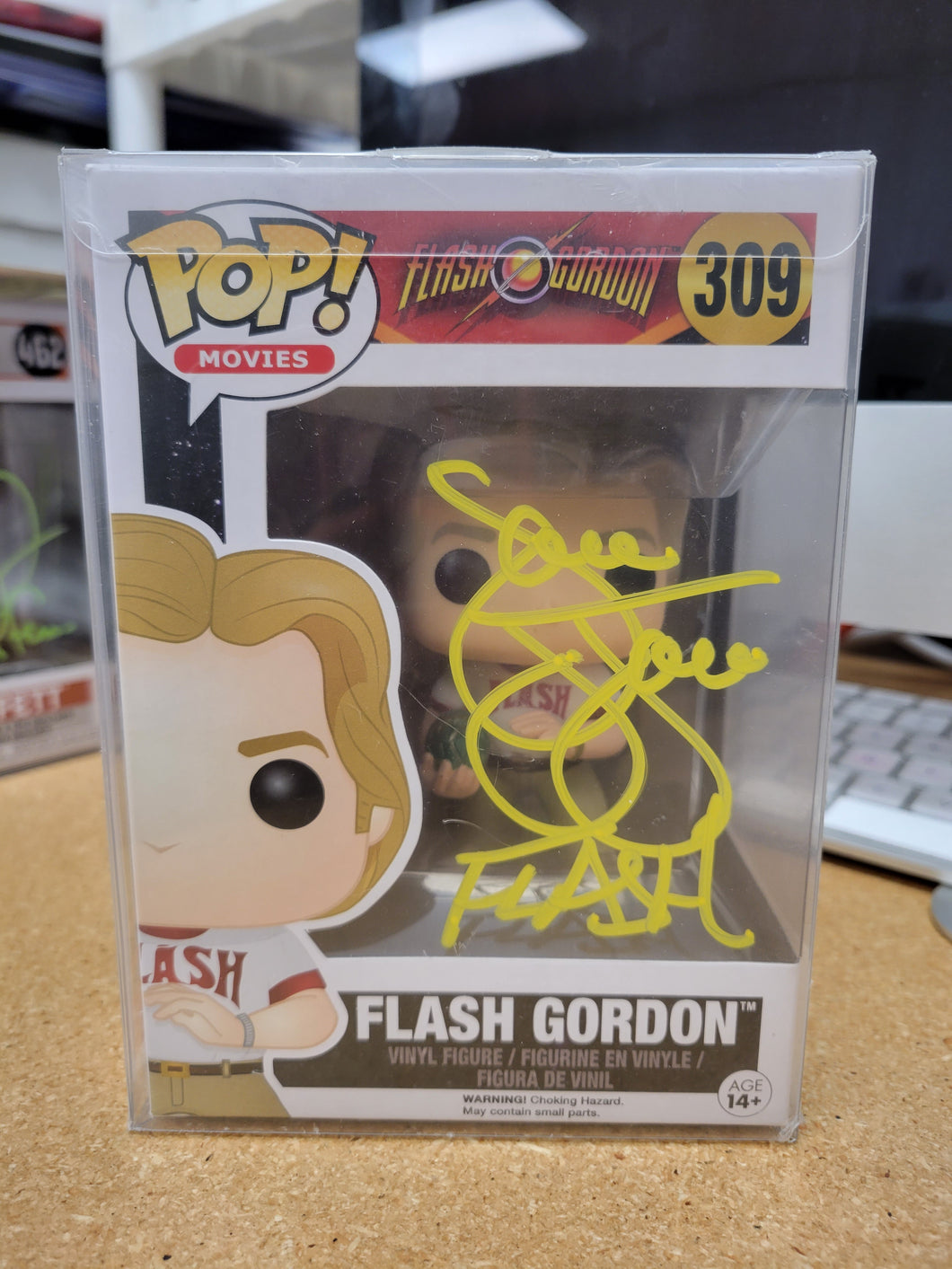 Flash Gordon Funko Pop #309 Signed By Sam Jones w/COA