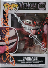 Load image into Gallery viewer, Carnage Funko Pop #889 Signed and Remarqued by Sam De La Rosa w/COA
