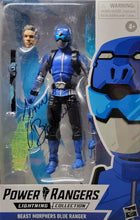 Load image into Gallery viewer, Beast Morphers Blue Ranger Action Figure Signed By Jazz Baduwalia w/COA
