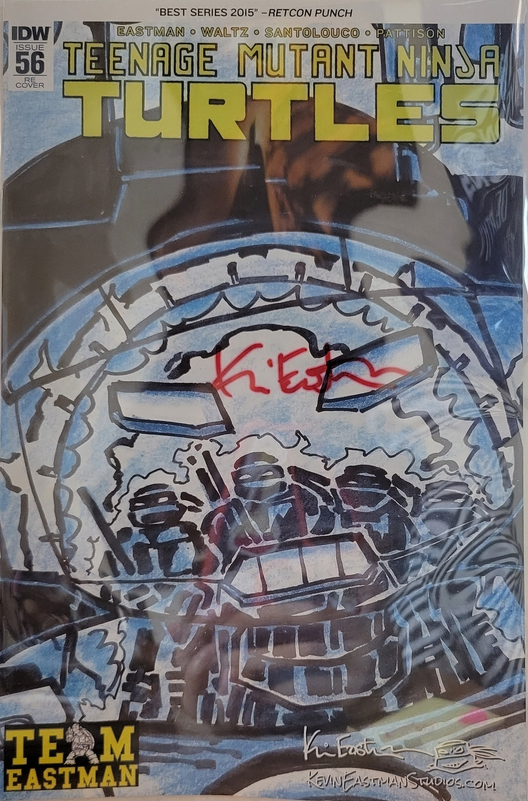 TMNT #56 Retailer Exclusive Signed By Kevin Eastman w/COA