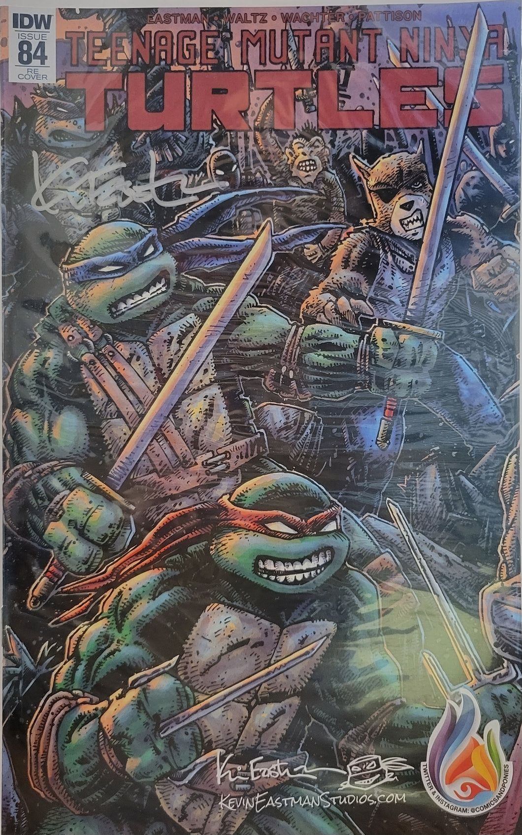 TMNT #84 Retailer Exclusive Signed By Kevin Eastman w/COA