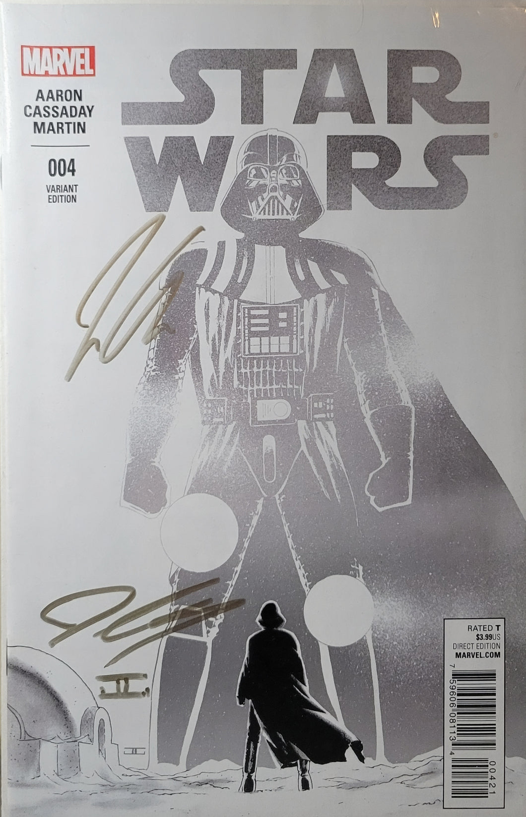 Star Wars #4 Incentive 1:100 Signed by Jason Aaron and John Cassaday w/COA