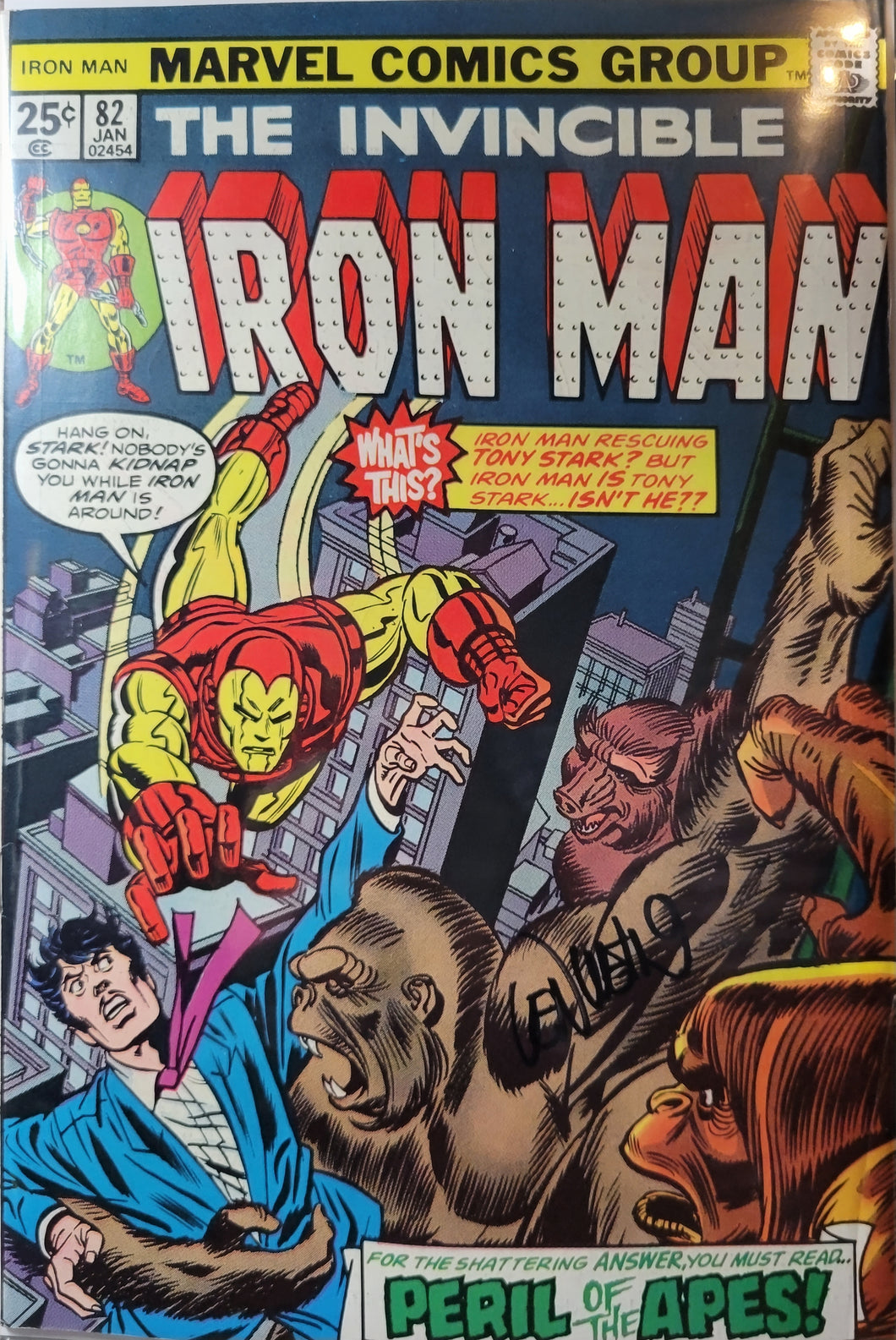Invincible Iron Man #82 Signed by Len Wein w/COA