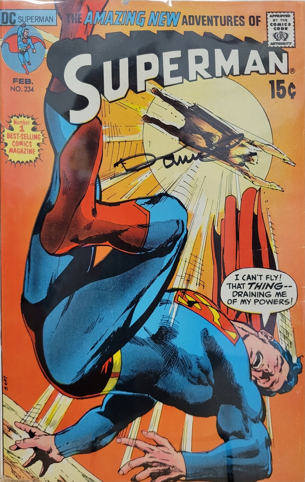 Superman #234 Signed by Denny O'Neil w/COA