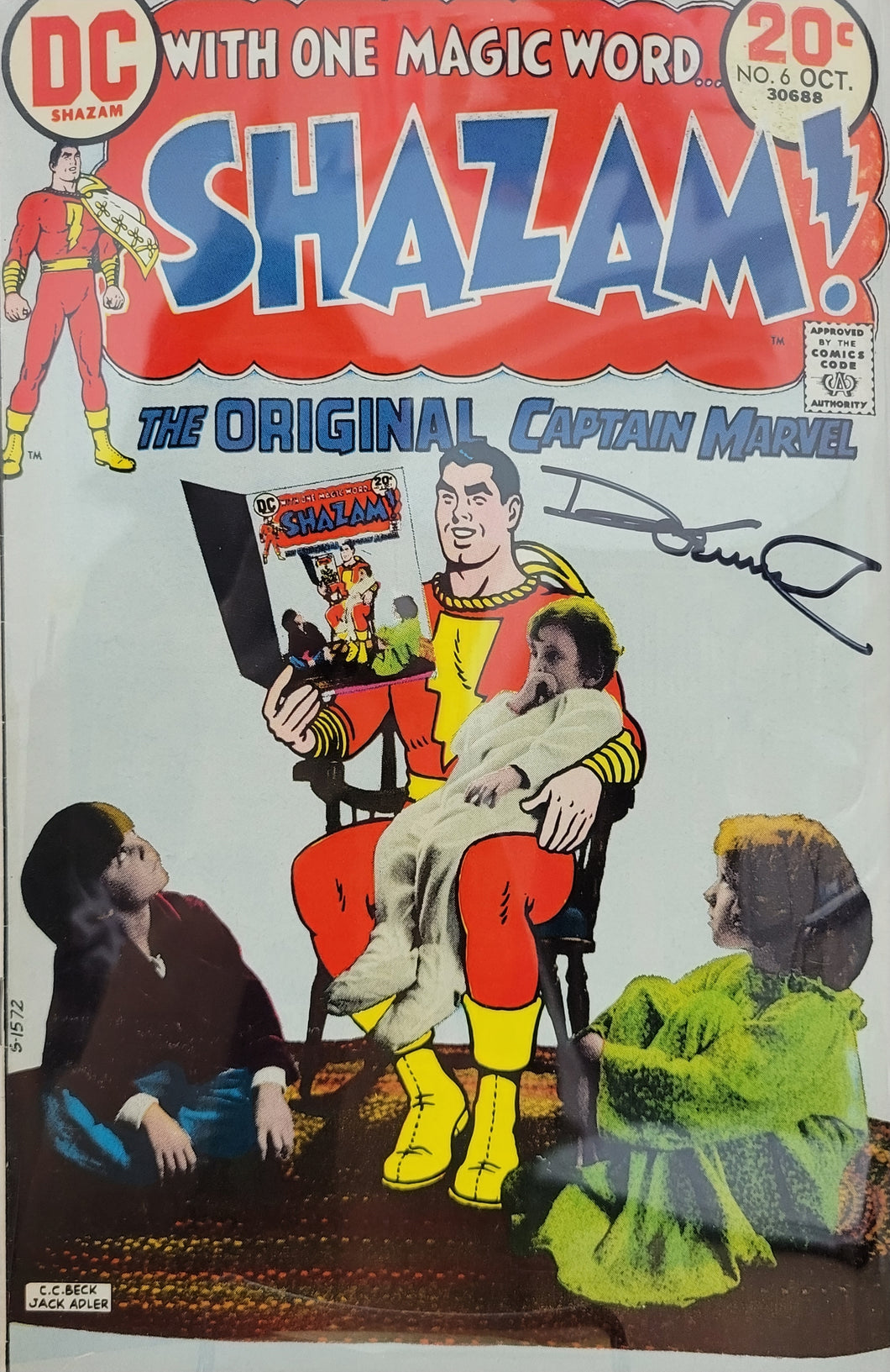 Shazam #6 Signed by Denny O'Neil w/COA