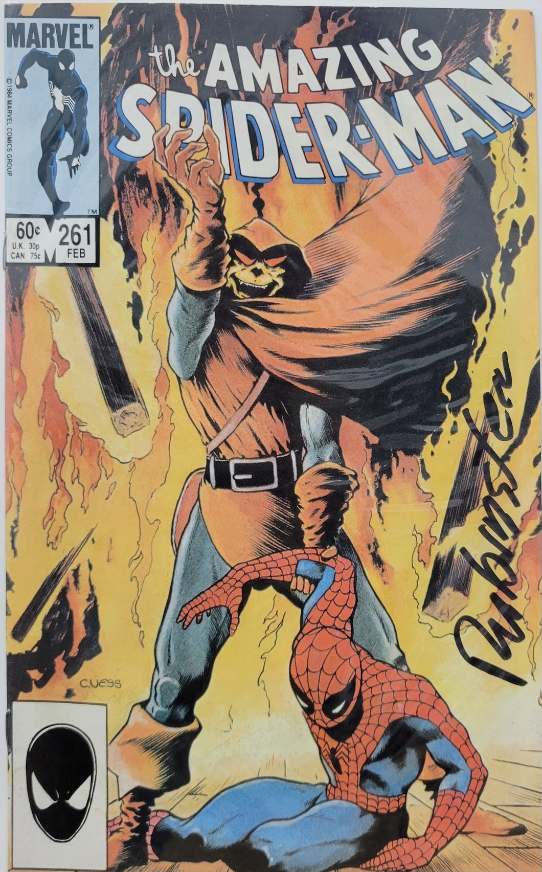 Amazing Spider-Man #261 Signed by Joe Rubinstein w/COA
