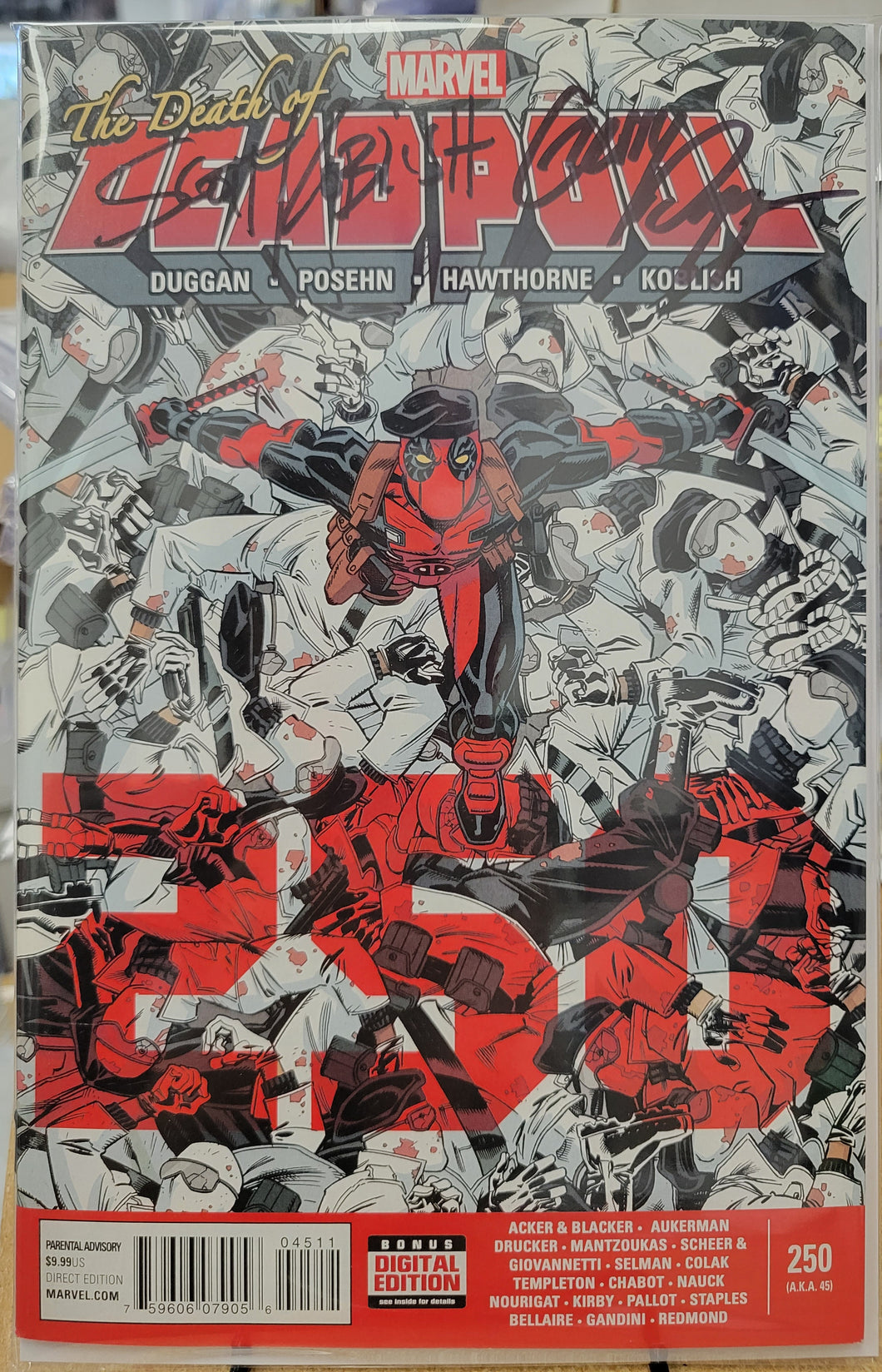 Deadpool #250 Signed by Scott Koblish and Gerry Duggan w/COA